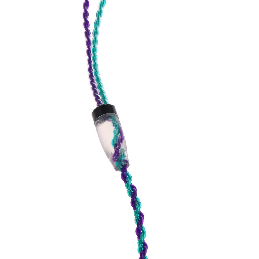 3.5mm Audio Cable Repair Braided Update Cord for Shure Earphone Colorfuls