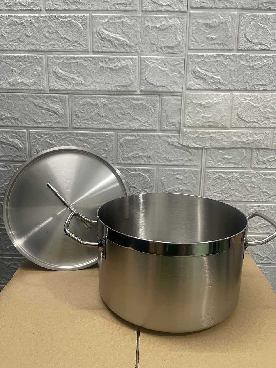 Nồi Inox 2 Quai Cao Cấp 3 Đáy _ Dung Tích: 6.3 Lít _