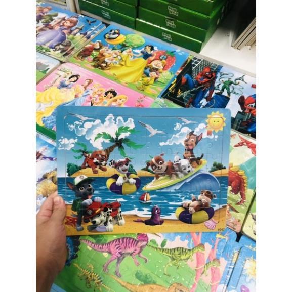 Đồ chơi tranh ghép gỗ 60 miếng gỗ puzzle - Bộ ghép hình - Tranh xếp hình