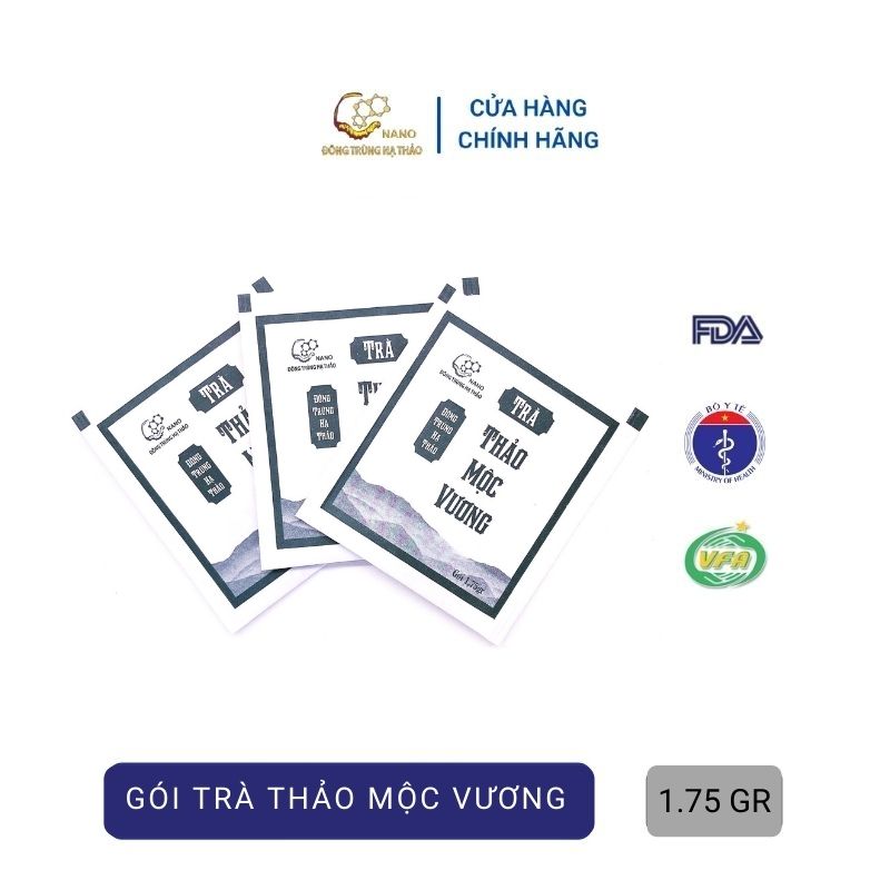 Gói Trà Mát Gan Thảo Mộc Vương Nano Đông trùng hạ thảo 