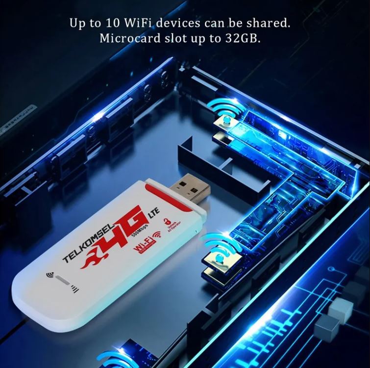 USB Phát Wifi 4G LTE từ Sim điện thoại (014)