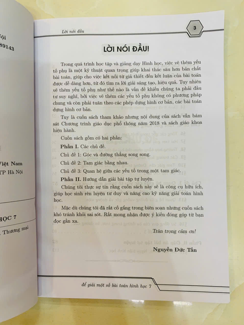 Sách - Vẽ thêm yếu tố phụ để giải một số bài toán Hình học 7