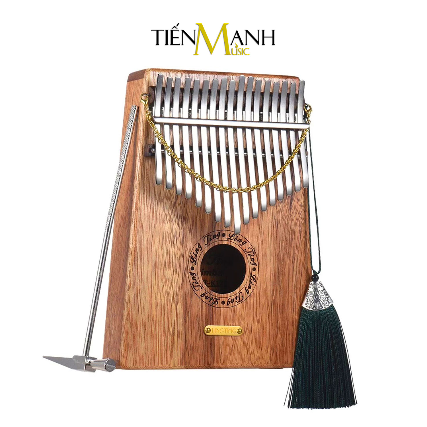 Đàn Kalimba LingTing 17 Phím K17S (Gỗ Hồng Đàn - Full Phụ Kiện LT-K17S) Hàng Chính Hãng - Kèm Móng Gẩy DreamMaker