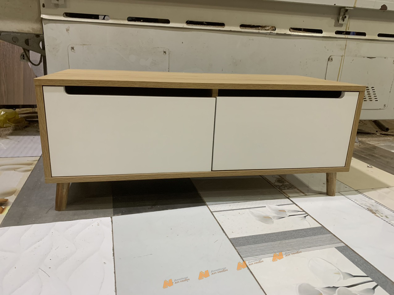 Made in VN Kệ tivi giá rẻ bằng gỗ mdf 17mm công ty Mộc Phát độ bền trên 30 năm AN065