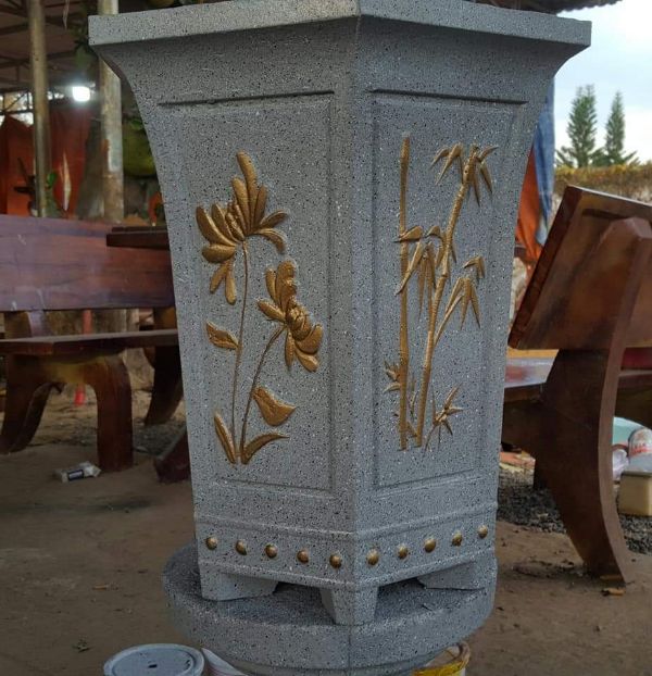 Khuôn đúc chậu cảnh lục giác ống cao 33