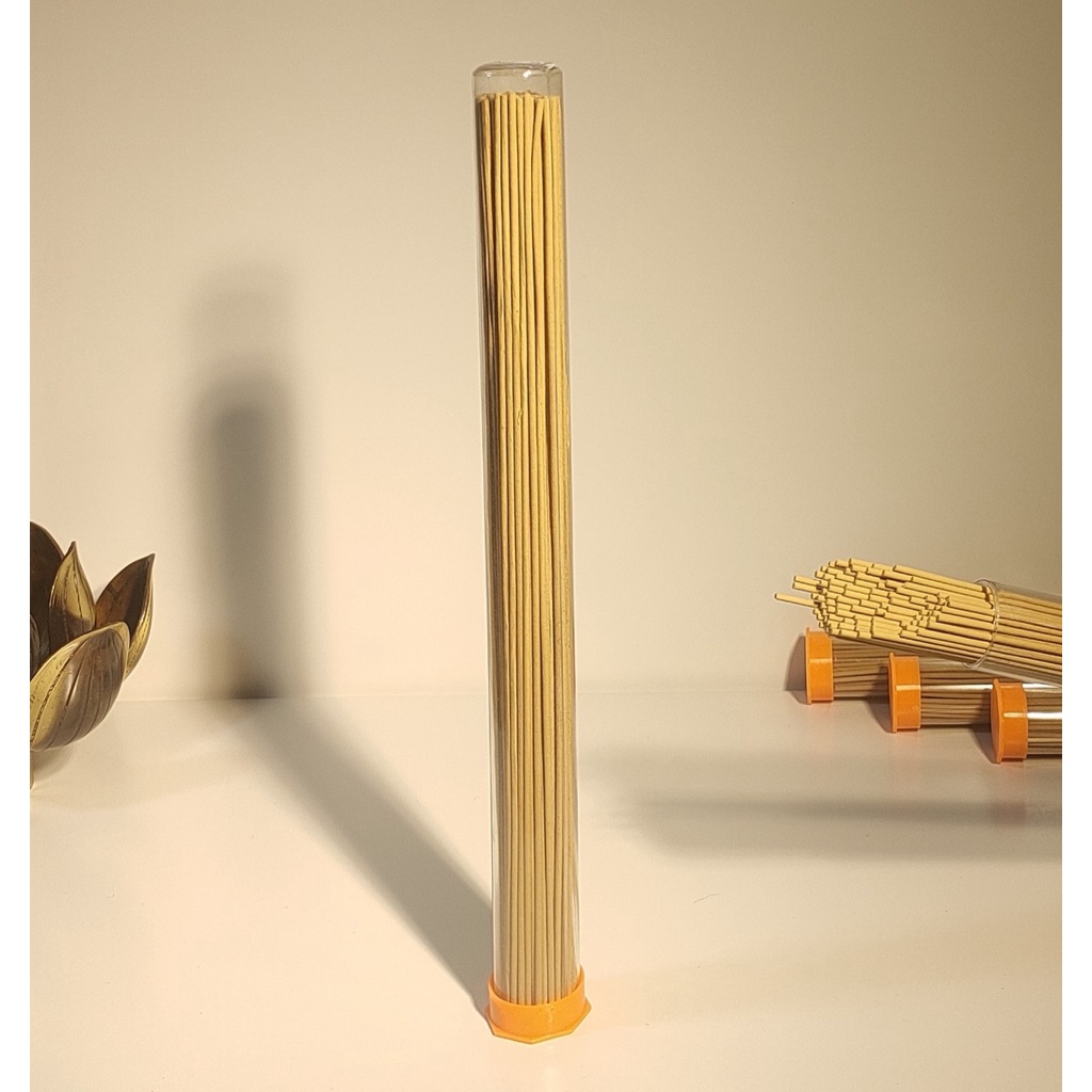 Nhang Trầm Thiện Sanh Không Tăm Mùi Thơm Dịu Nhẹ Dài 20cm 90-95 Cây Thích Hợp Cho Thờ Cúng, Thiền