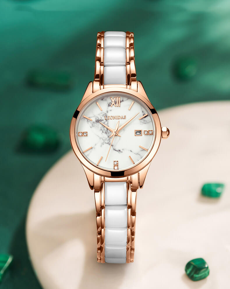 Đồng hồ nữ chính hãng LEONIDAS LD80127-2 Kính sapphire ,chống xước ,Chống nước 50m ,Bh 24 tháng,Máy điện tử (Pin)