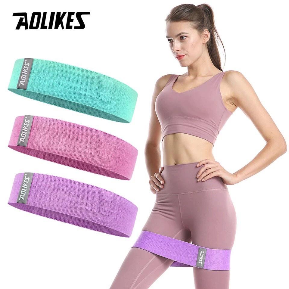 Dây tập gym, miniband đàn hồi kháng lực tập mông chân đùi aolikes siêu bền chính hãng