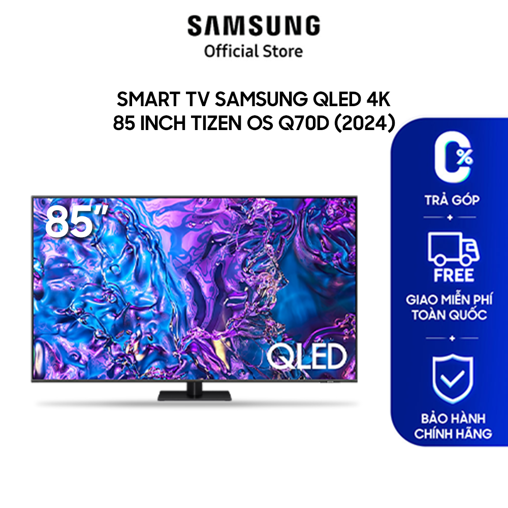 Samsung TV QLED Q70D 4K Tizen OS Smart TV (2024) - Hàng chính hãng