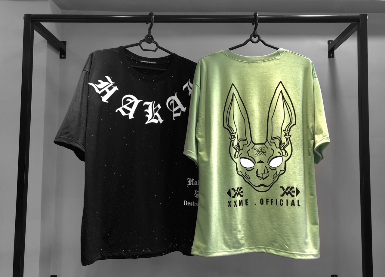 Áo thun Phát Sáng Logo Đầu Mèo cực đẹp unisex streetwear
