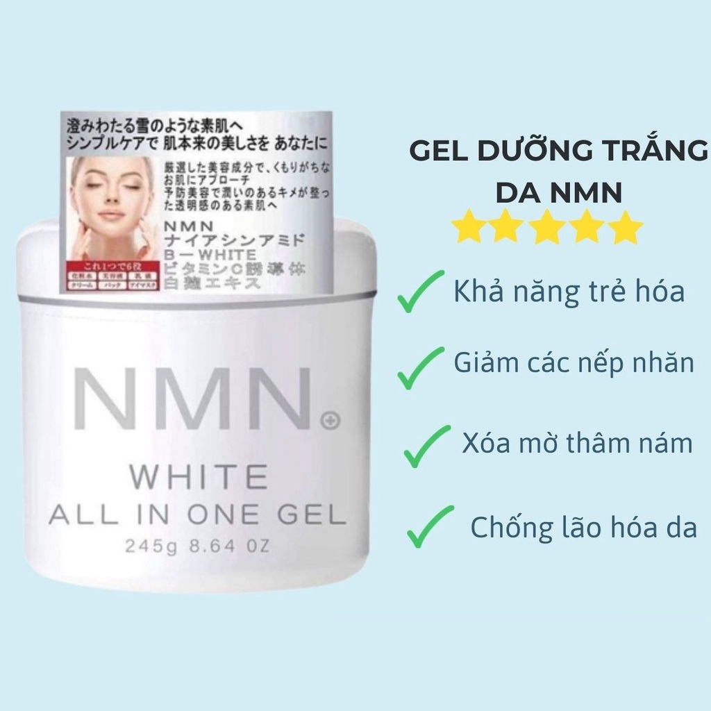 ￼GEL DƯỠNG TRẮNG NMN WHITE ALL IN ONE