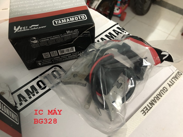Bình xăng con, cuộn dây đánh lửa IC máy cắt cỏ BG328 328