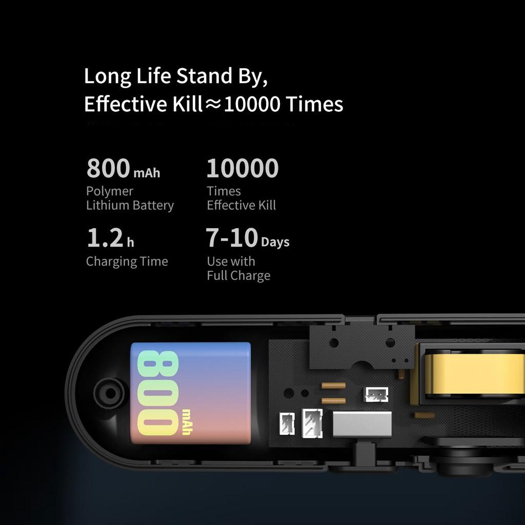 Vợt Diệt Muỗi Xiaomi Kích Thước Mini Có Đèn Led Tiện Lợi