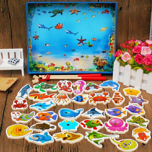 Bộ đồ chơi câu cá nam châm 32 sinh vật biển - Đồ chơi thông minh trẻ em