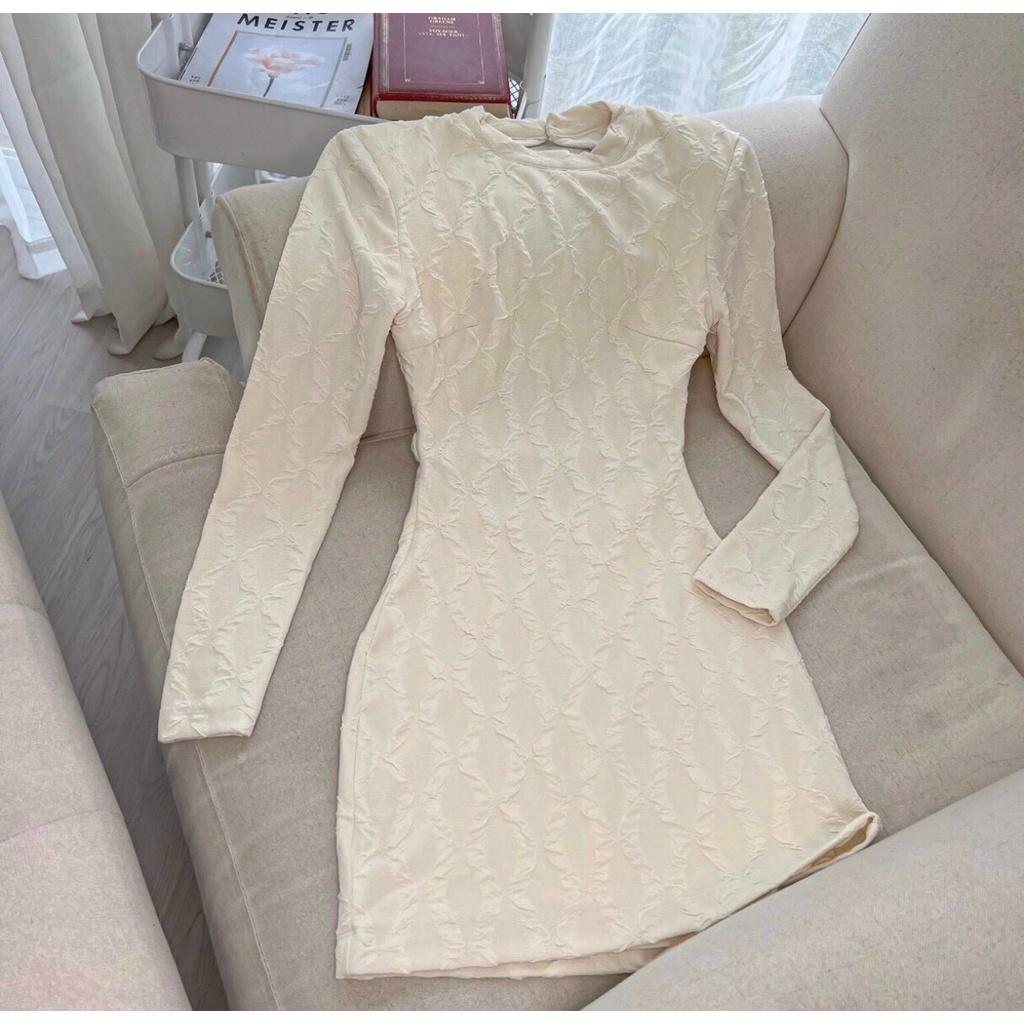 Váy sóng hở lưng body Miix