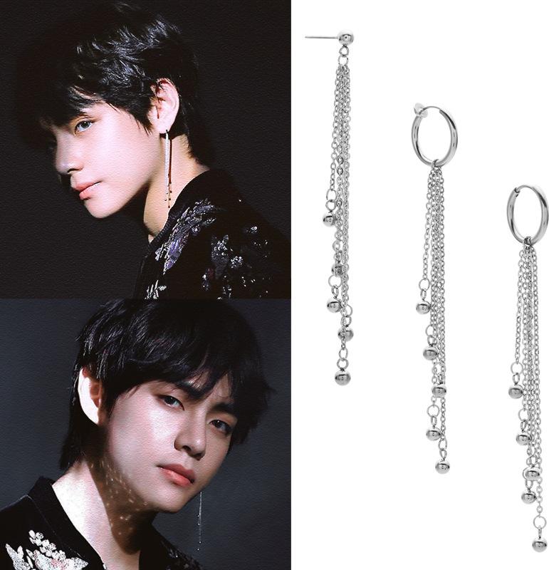 Khuyên Tai Bông tai BTS V  Kim Tae-hyung không cần xỏ lỗ