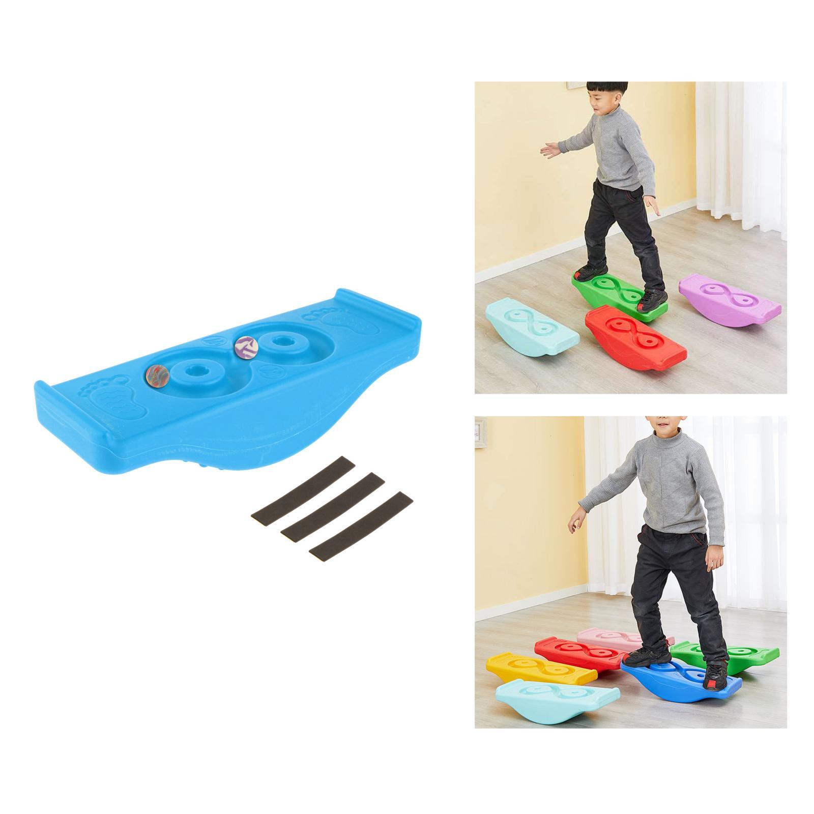 Plastic Wobble Balance Board Kids Rocker Board Toy w/ Antislip Strip