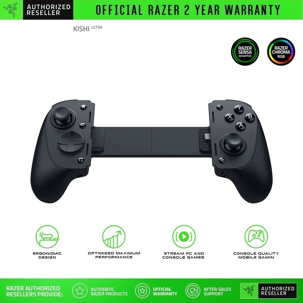 Tay cầm điện thoại Razer Kishi Ultra - USB C Gaming Controller for Android, iPhone, and iPad Mini_Mới, hàng chính hãng