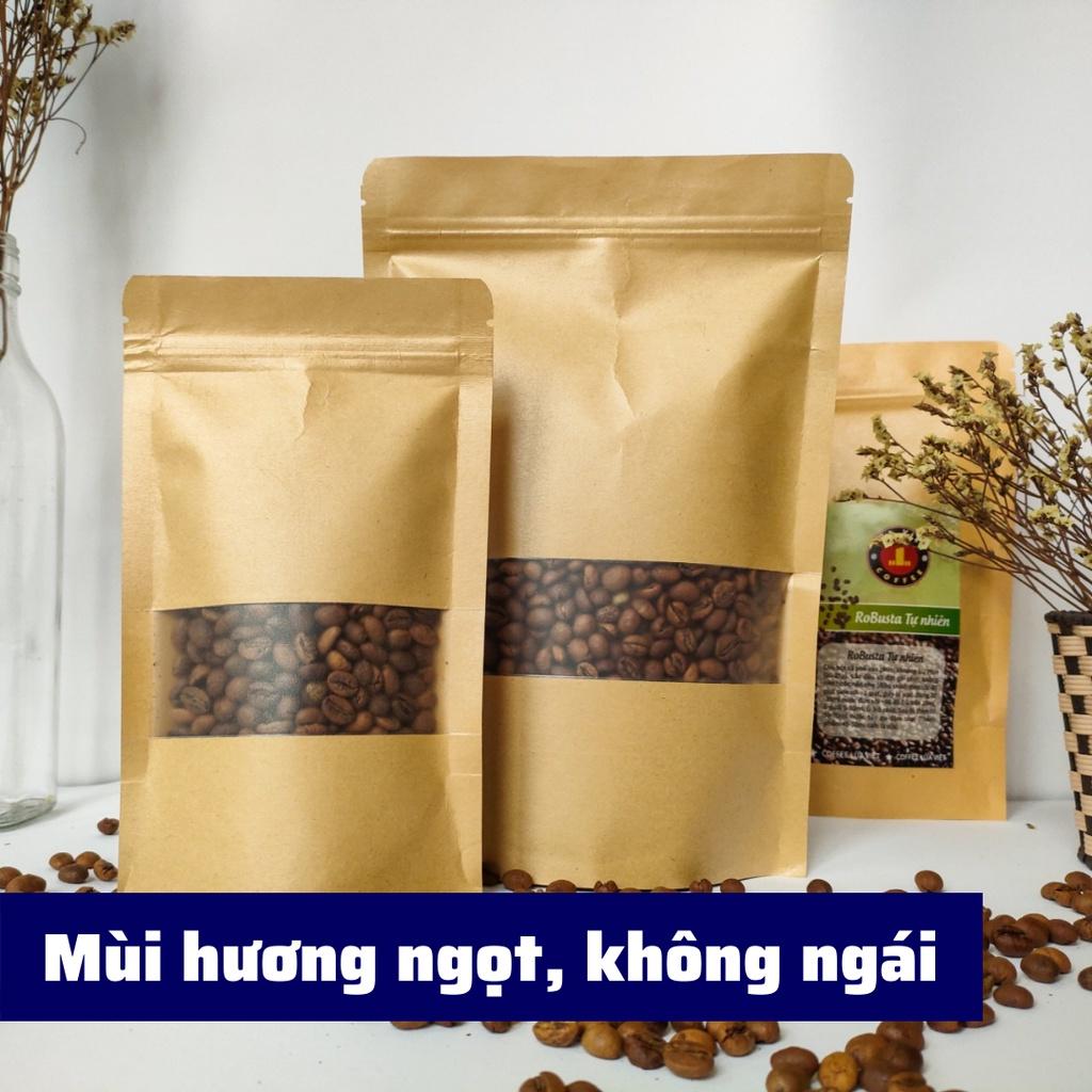 Cà phê nguyên chất ROBUSTA TỰ NHIÊN pha phin và pha máy cafe rang xay vị đắng vừa
