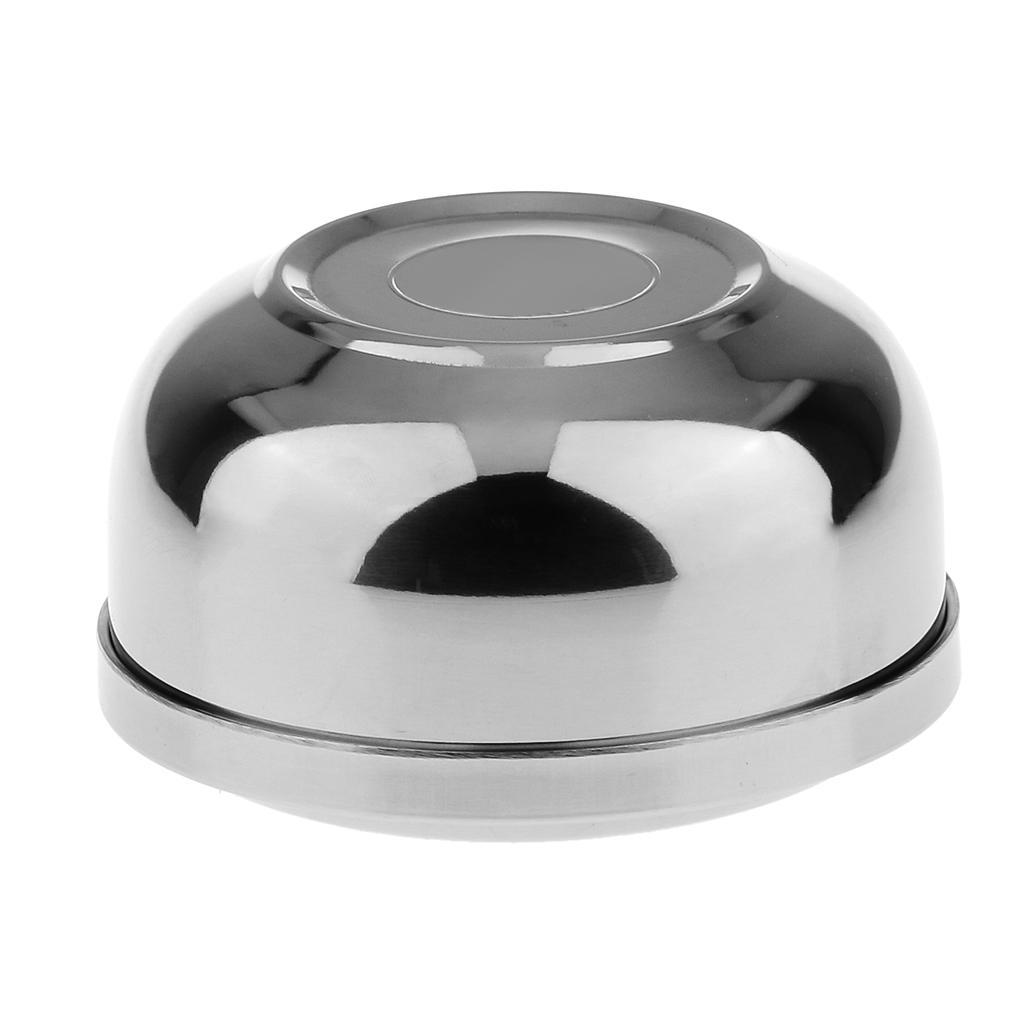 Men's Shaving Set - Beard Grooming Brush + Stainless Mug Bowl Cup with Lid