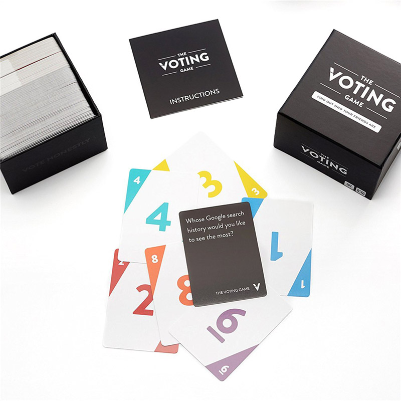 BOARD GAME THẺ BÀI NGÔN NGỮ TIẾNG ANH VUI NHỘN THE VOTING GAME