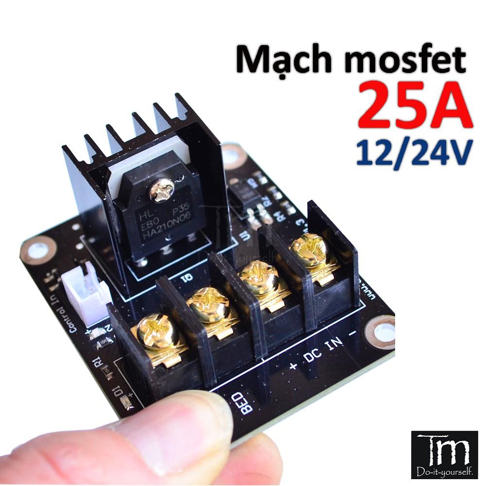 Mạch Mosfet 25A Bàn Nhiệt Cho Máy In 3D