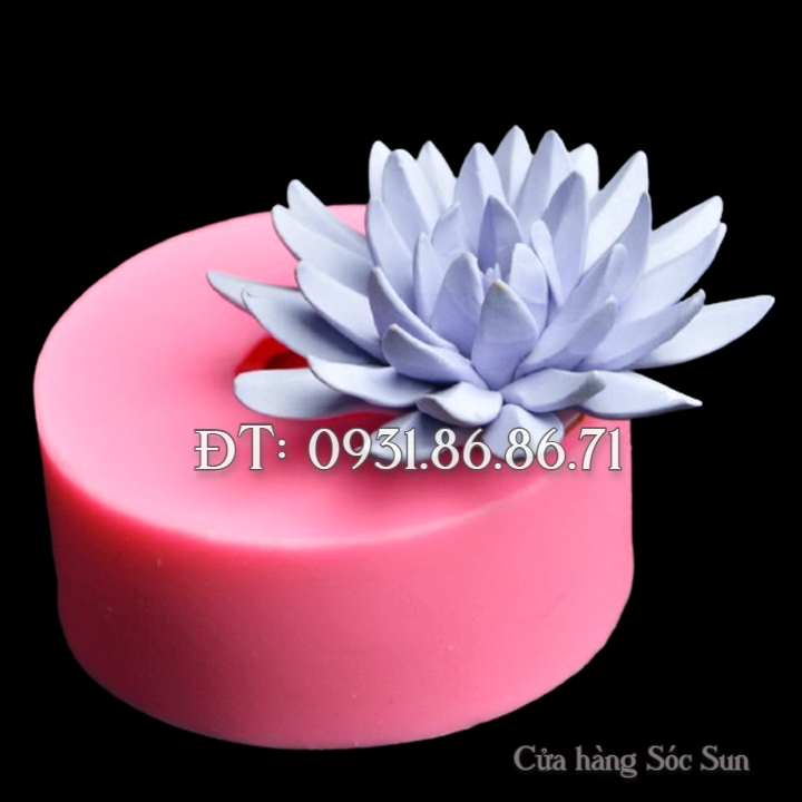 Khuôn silicon hoa súng đại đóa loại 11 cm - Mã số 1462