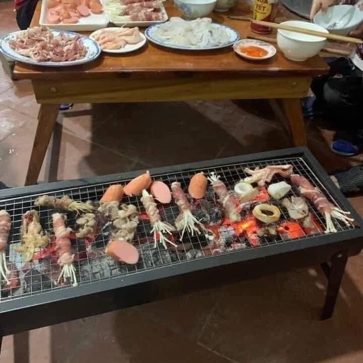 Bếp nướng than hoa BBQ ngoài trời cao cấp