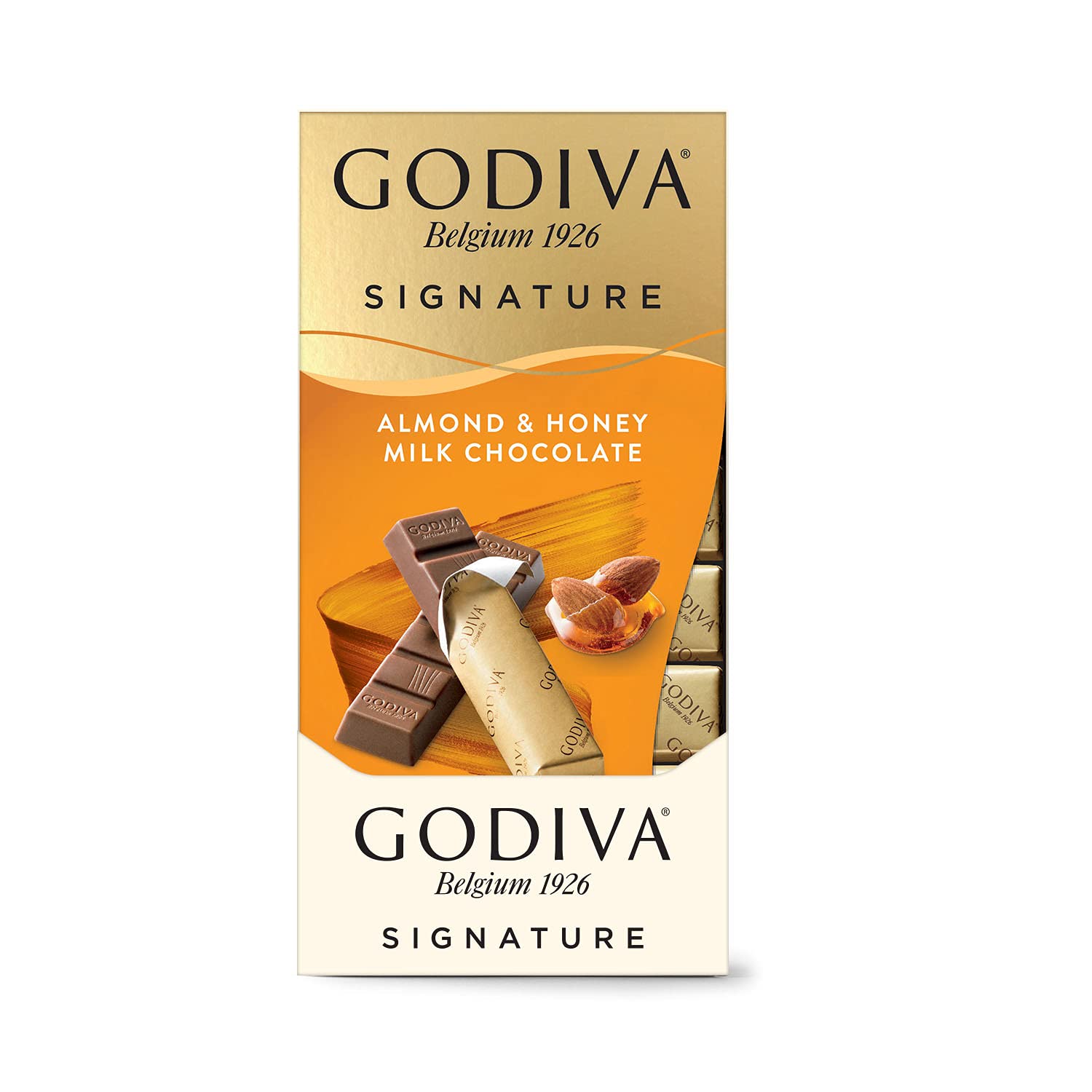 Chocolate Bars ngon nhất thế giới GODIVA Signature : Almond &amp; Honey Milk Chocolate 90g