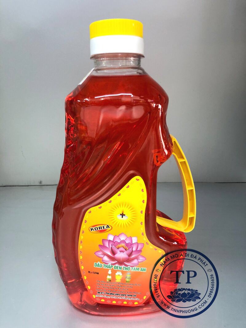Dầu đốt đèn thờ hoa sen 2 lít không mùi , không độc hại KH16750