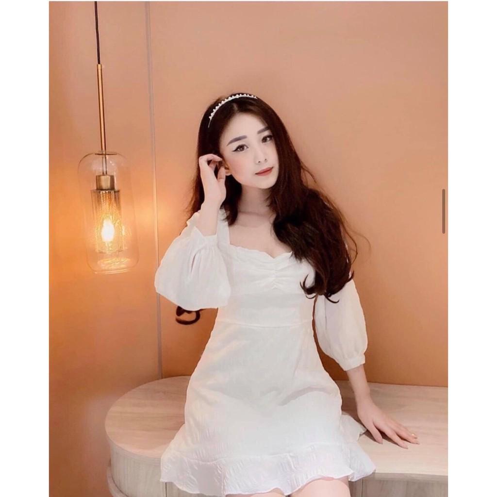 ĐẦM VOAN SỌC CỔ NHÚN