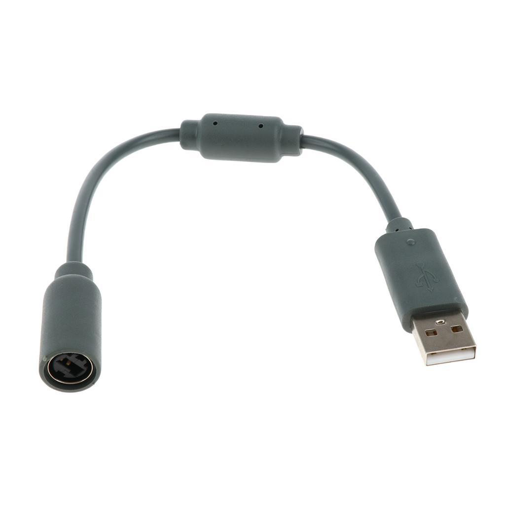 USB Converter Cable for 360 Controller Breakaway Cord - Black