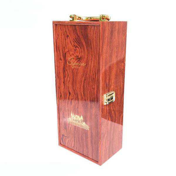 Hộp sơn mài đơn đựng 1 chai rượu vang [Không bao gồm chai vang