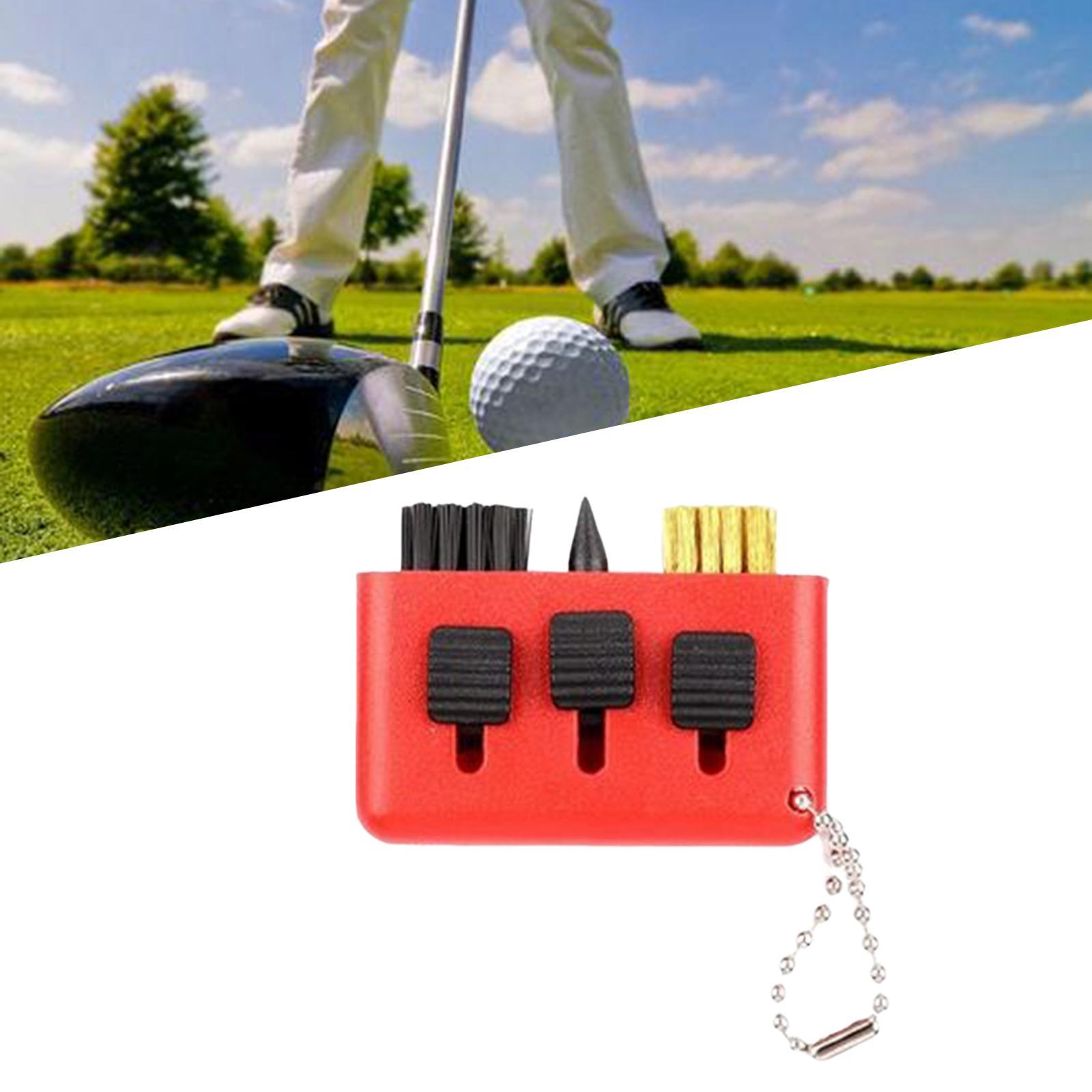 Golf Club Cleaning Brush Convenient Carrying for Golf Club Maintenance, Tool
