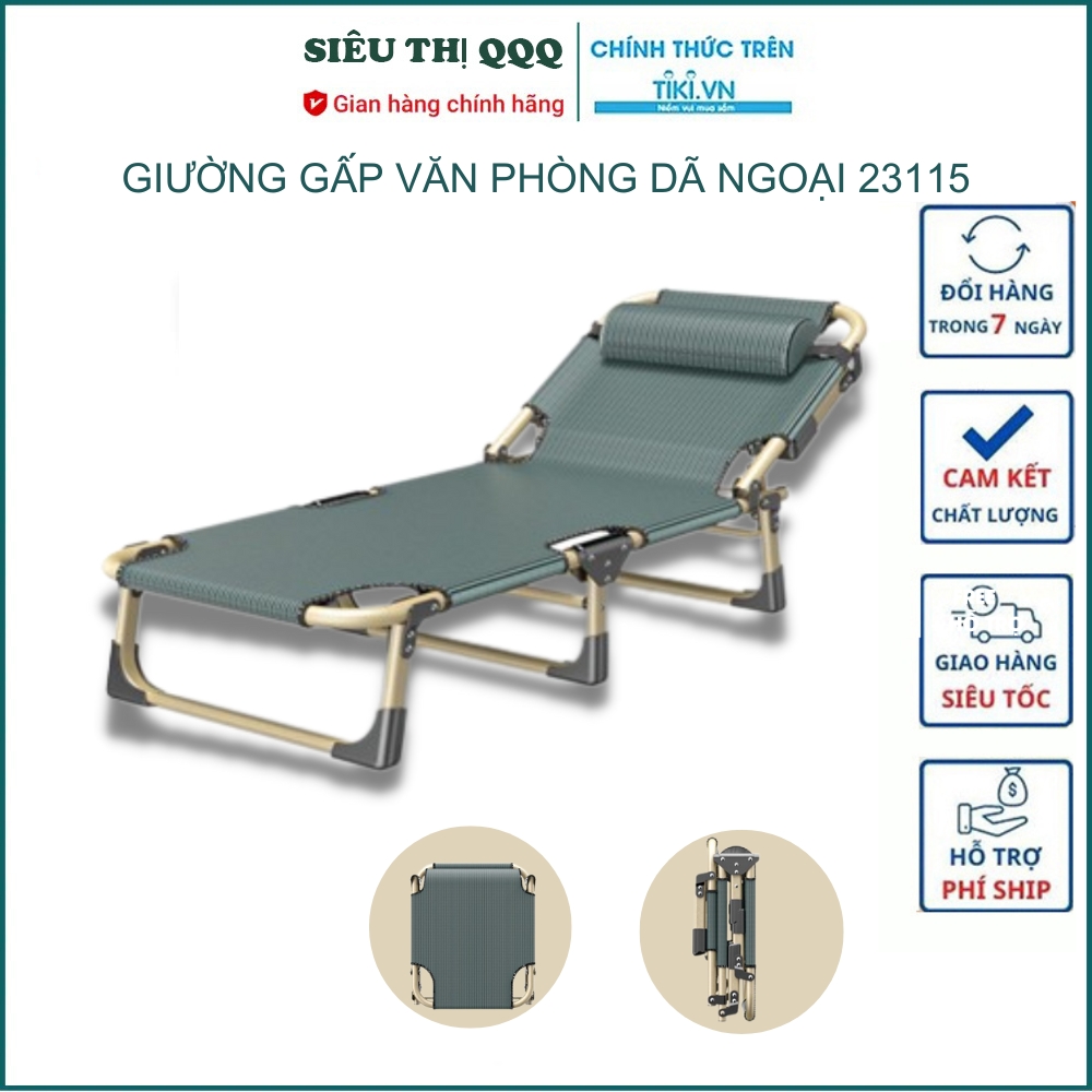 Giường gấp văn phòng , giường đơn gấp gọn Ph23115 - Hàng chính hãng