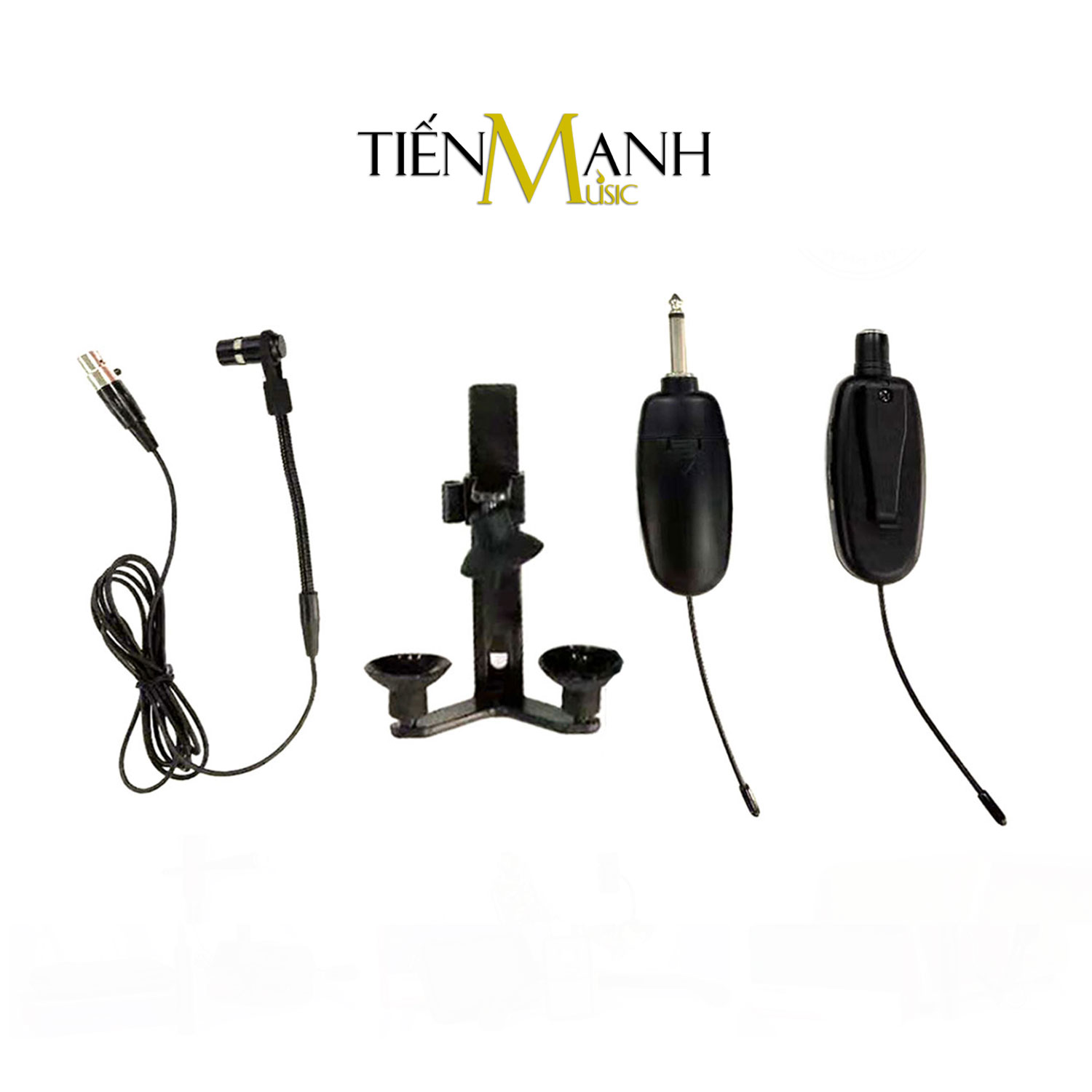 Bộ Microphone không dây Wireless dùng cho Đàn Violin, Guitar, Kèn, Sáo, Nhị, Saxophone, Mic Nhạc cụ Dân Tộc và Mọi loại Nhạc Cụ khác Dr.MIC W8-8+B10 - Kèm Móng Gảy DreamMaker