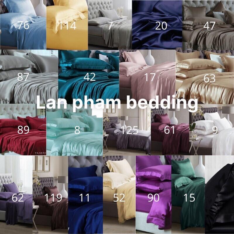 Drap Giường Ga Giường Lẻ Phi Lụa Mát Mịn - Vàng Kem