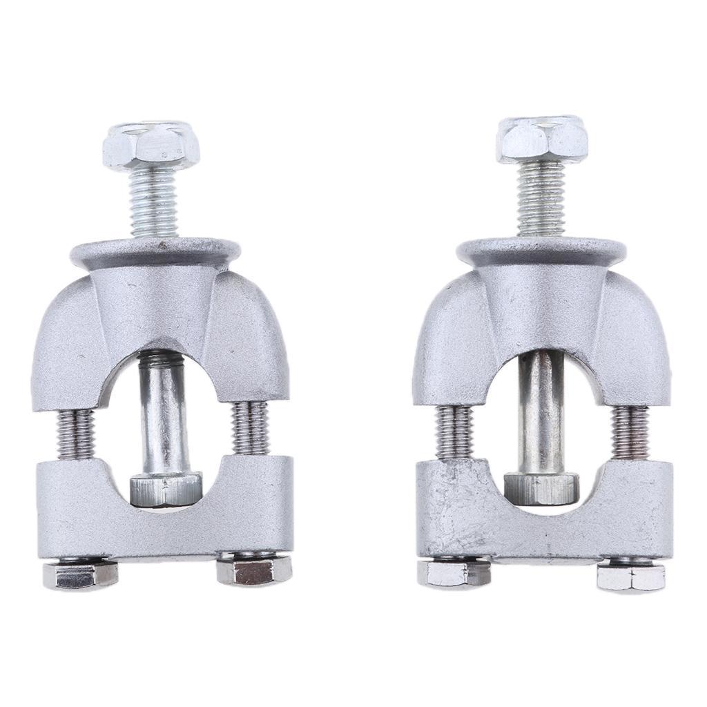 Pair 7/8" Handlebar Riser Mount Clamp Adapters For Motorcycle Dirt Bike ATV