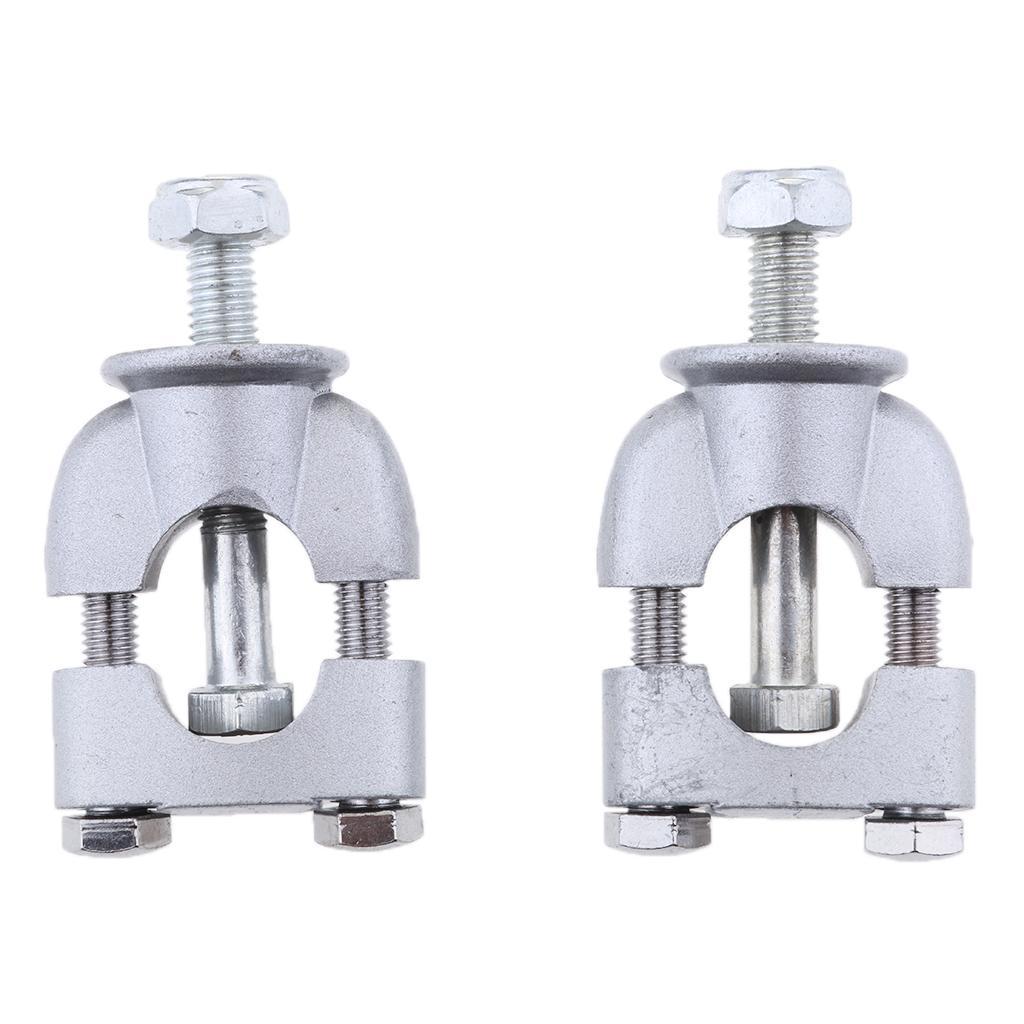 Pair 7/8" Handlebar Riser Mount Clamp Adapters for Motorcycle Dirt Bike ATV