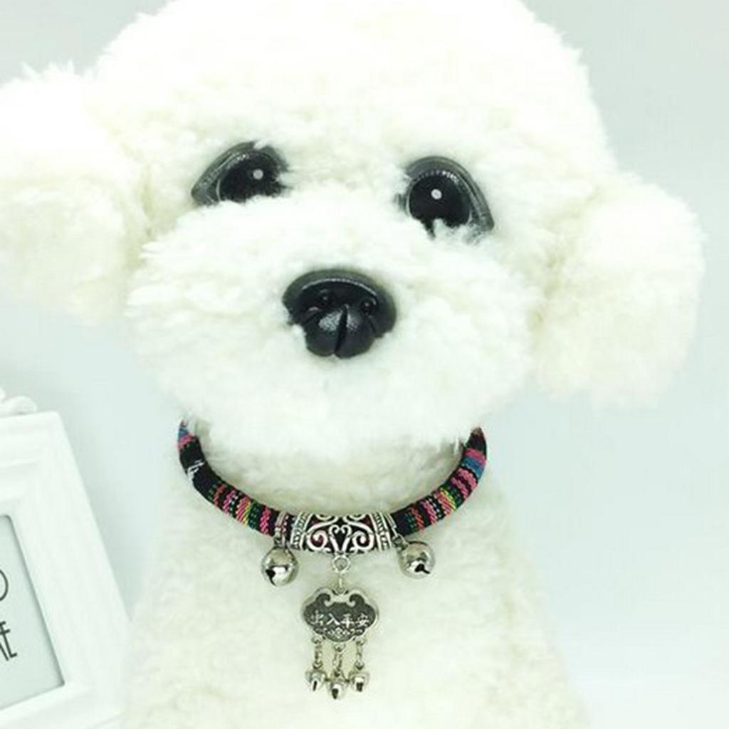 Ethnic Style Handmade Pet Cat Dog Collar with Long Life Lock Collar