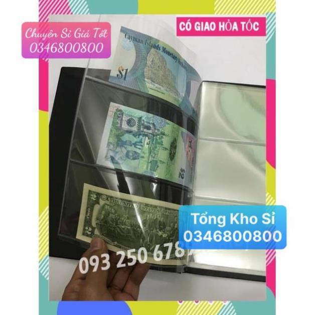 [TRỢ GIÁ] Album Đựng Tiền Giấy 20 Phơi 3 ngăn trong suốt PCCB (chứa được tối đa 60 tờ tiền