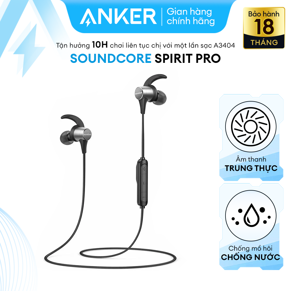 Tai nghe bluetooth SoundCore Spirit Pro GVA (by ANKER) - A3404