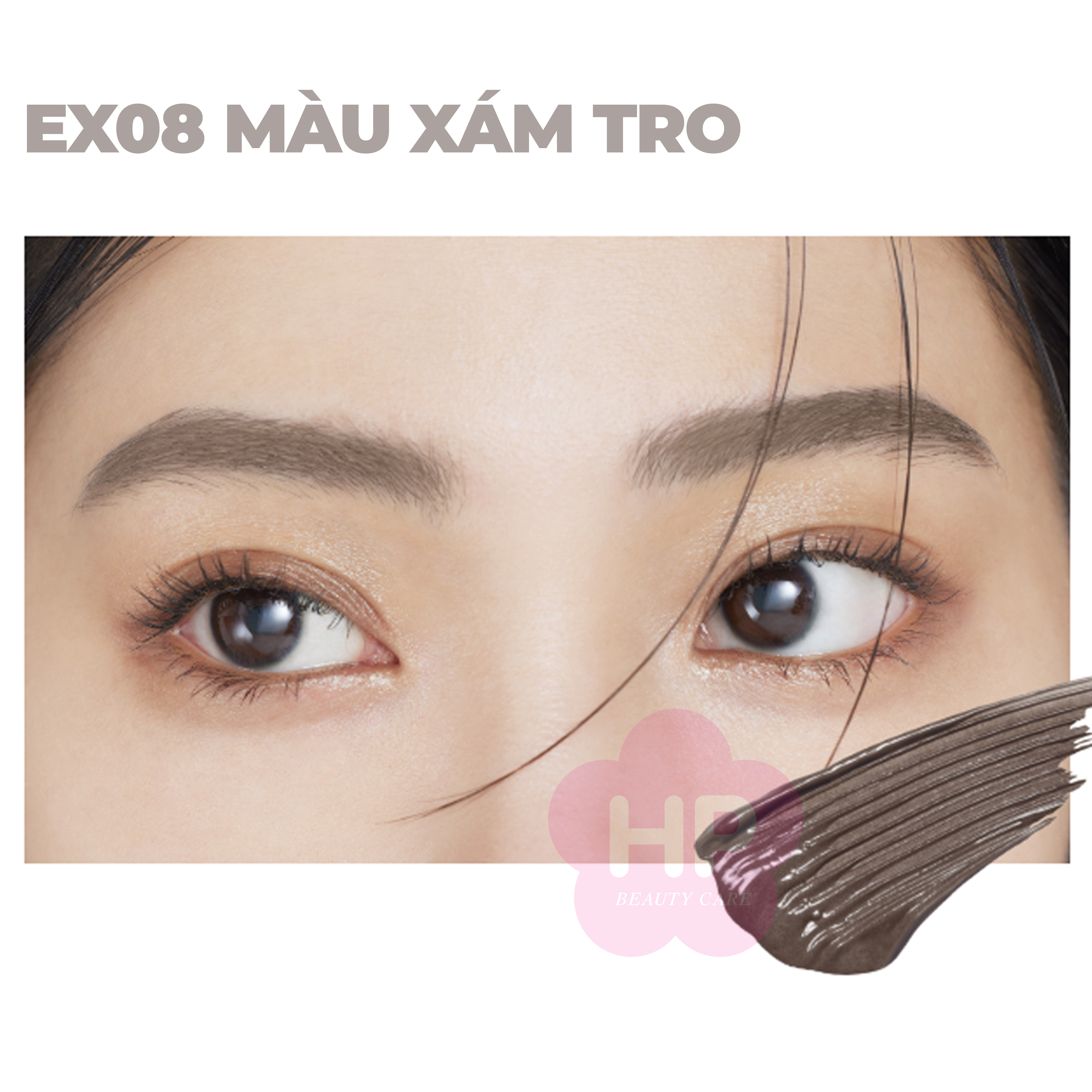 Mascara Chải Đổi Màu Lông Mày Chống Trôi Siêu Bền Kissme Heavy Rotation Coloring Eyebrow EX 8G (Màu Xám Khói 08)