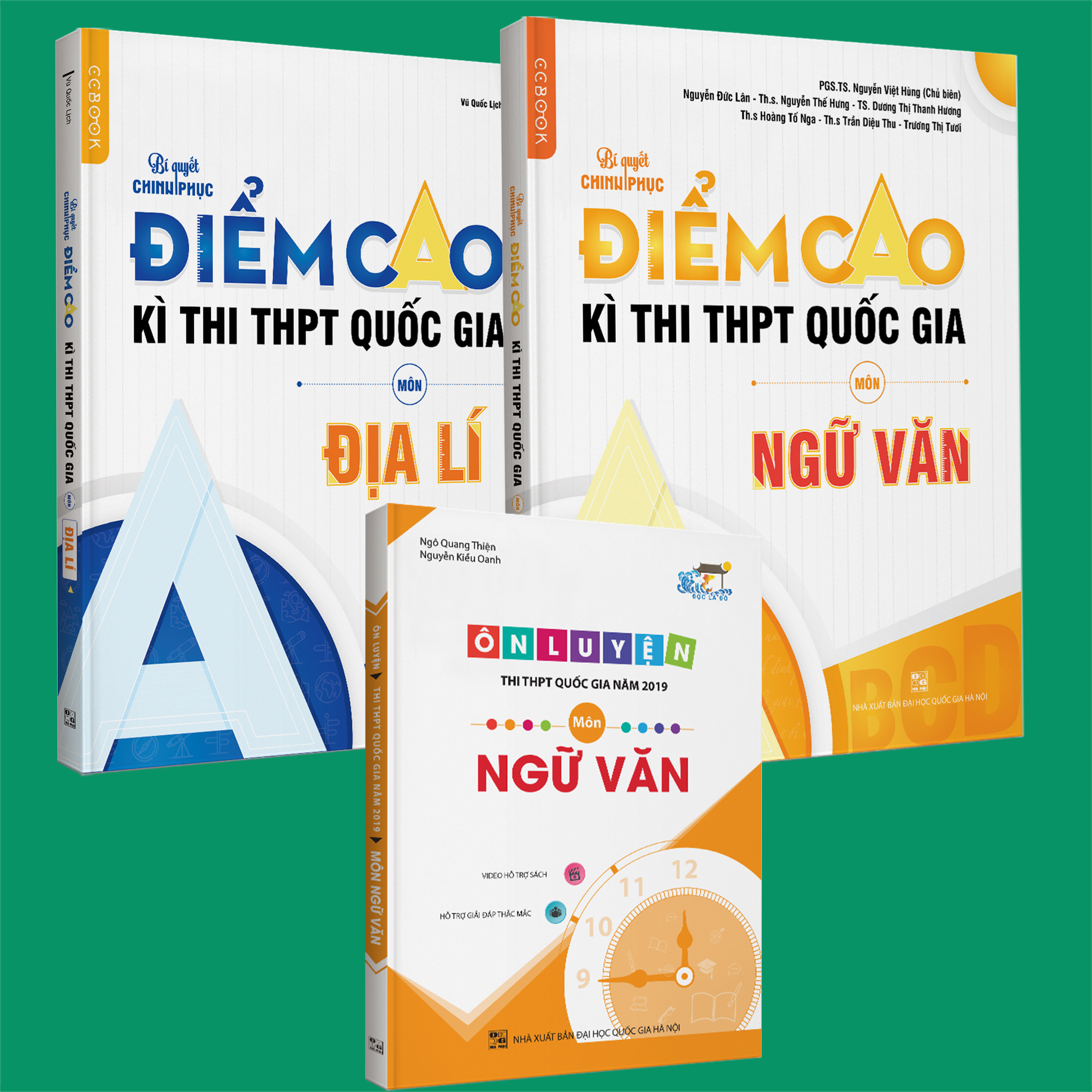 Combo Bí quyết chinh phục điểm cao Ngữ Văn 12 + Địa lí 12 + Ôn luyện Ngữ Văn