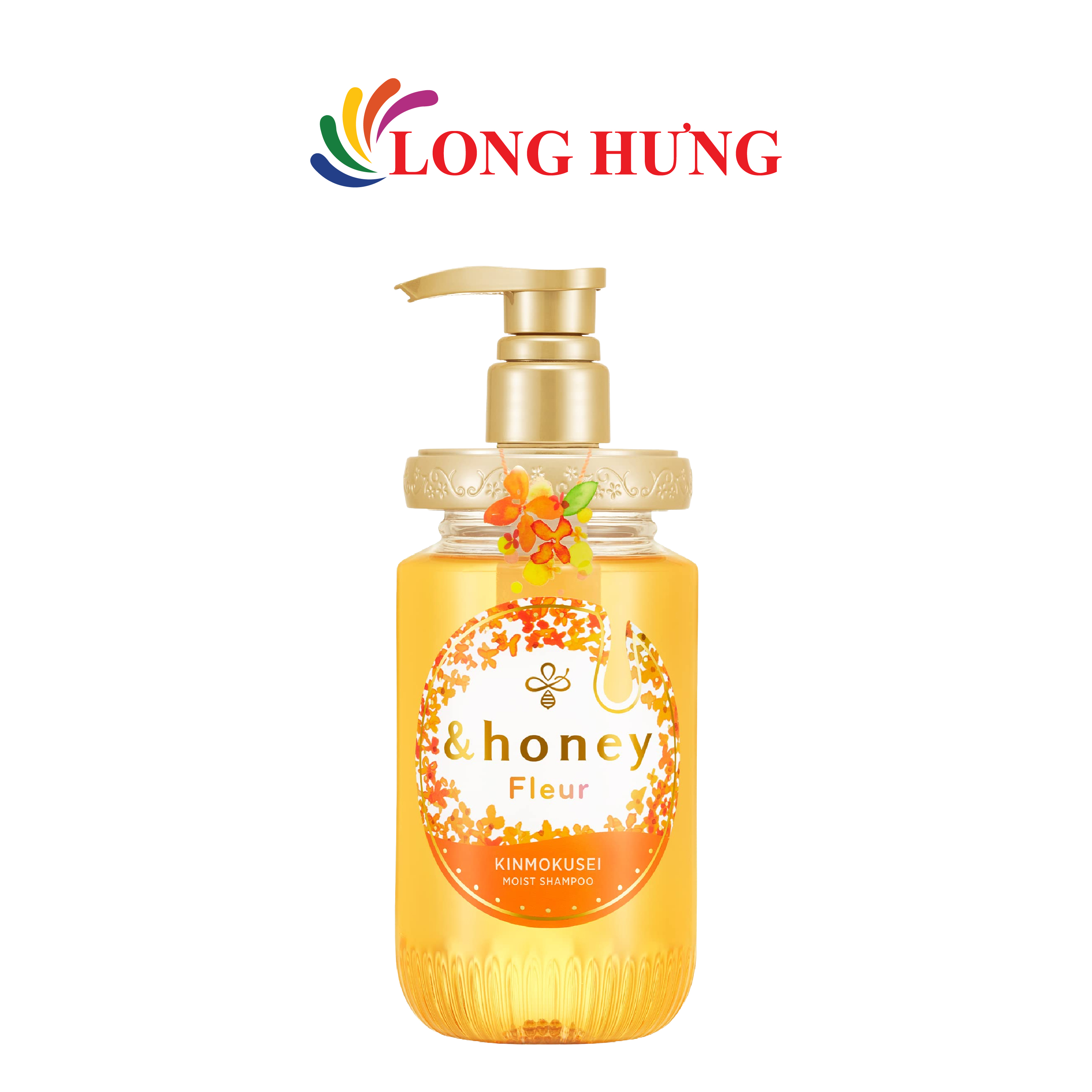 Dầu gội dưỡng ẩm hương hoa &amp;Honey Fleur Kinmokusei Moist Shampoo (450ml) - Hàng chính hãng