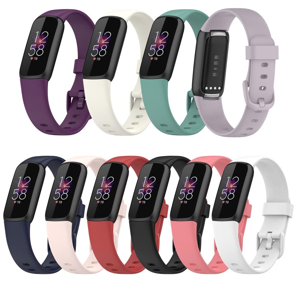 Mềm Dây Đeo Thay Thế Chất Liệu Silicon Thiết Kế Nhiều Lỗ Thời Trang Cho Fitbit Luxe