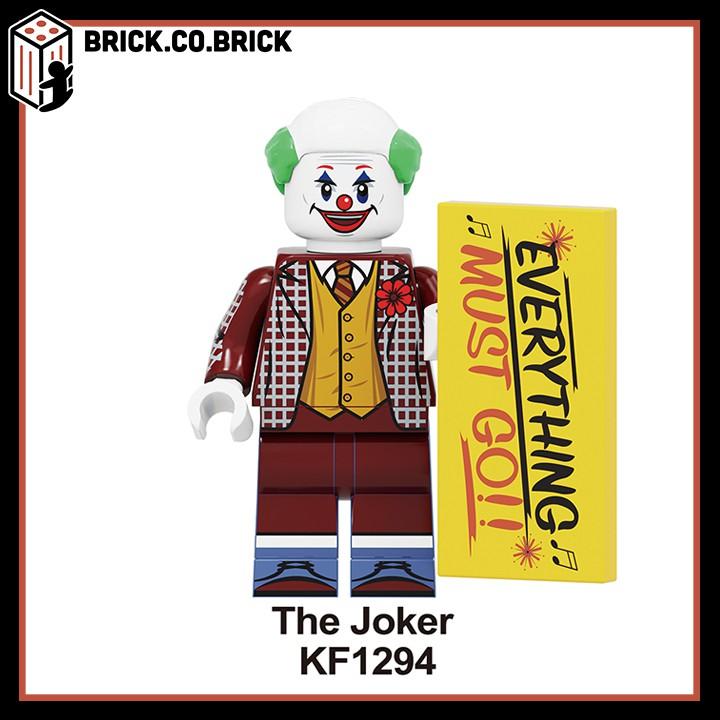 Mô Hình Đồ Chơi Lắp Ráp Siêu Anh Hùng Joker Nhiều Kiểu tóc minifig Kẻ Phản Diện DC KF6110