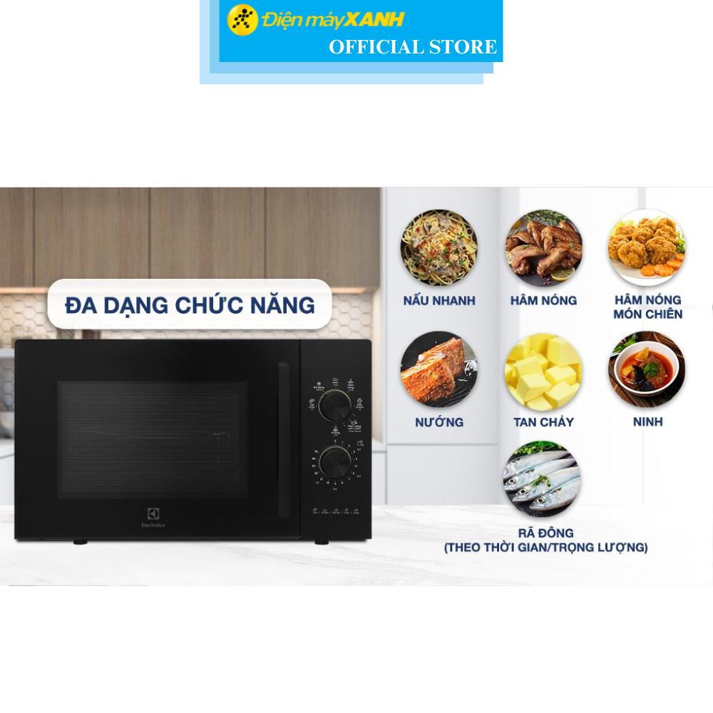 Lò vi sóng có nướng Electrolux EMG23K22B 23 lít - Hàng Chính Hãng
