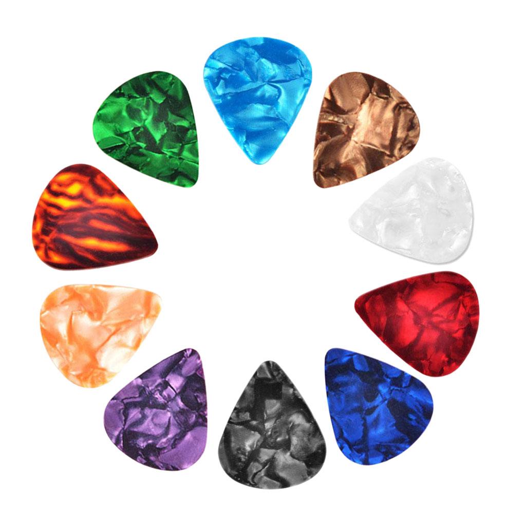 Sunnimix Đàn Guitar Phím 10 Chiếc, Đàn Guitar Plectrums Cho Điện, Acoustic Hay Bass Guitar 0.96 Mm