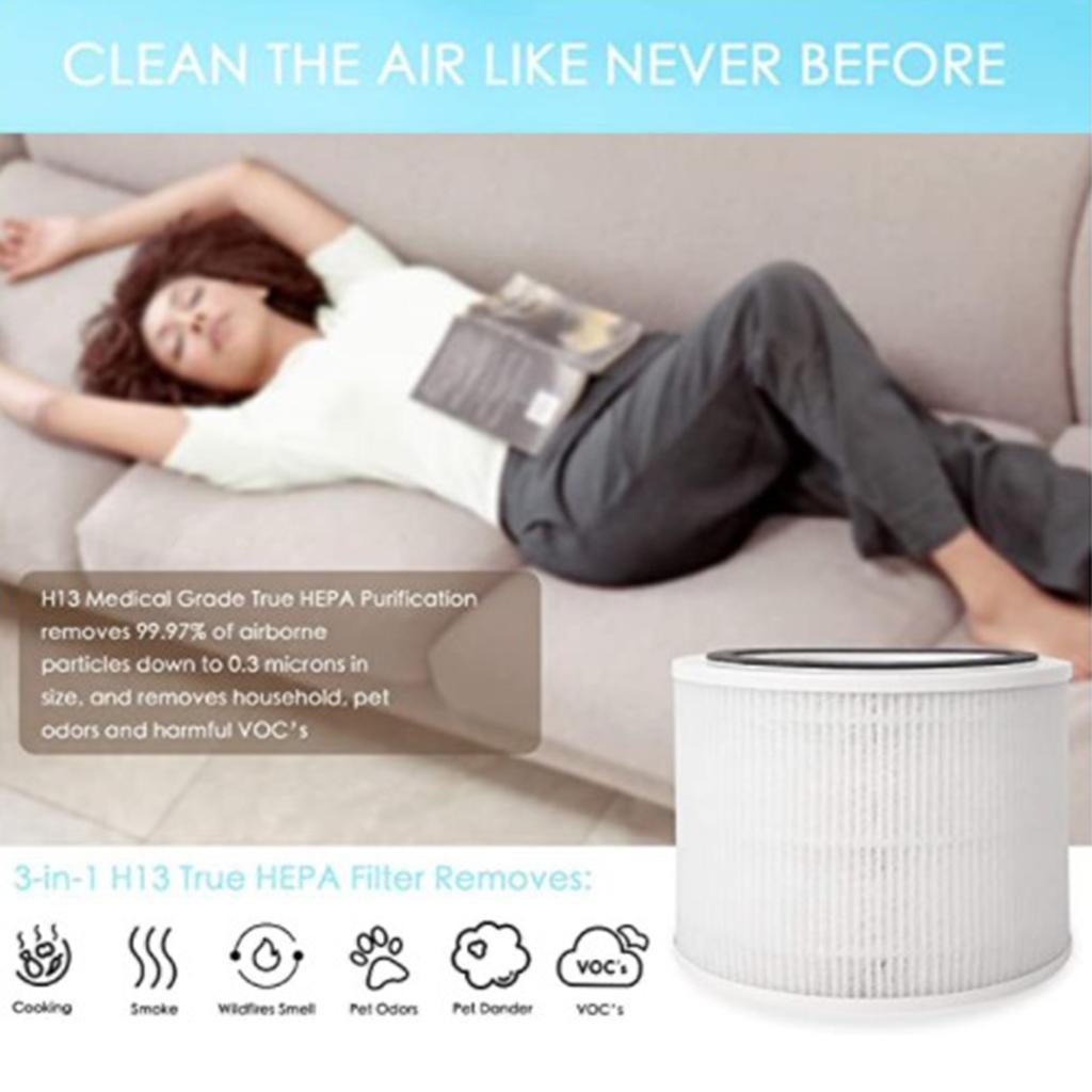 Standard Air Filter True HEPA Filters Caring Odour Fits